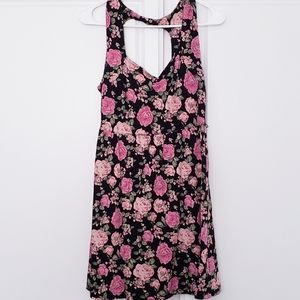 2/$10 FOREVER21 Floral Keyhole Dress L
